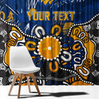 Personalized West Coast Eagles Window Curtain Aboriginal Dot Painting Graffiti Style