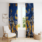 Personalized West Coast Eagles Window Curtain Aboriginal Dot Painting Graffiti Style