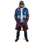 Personalized Western Bulldogs 100 Years Anniversary Cloak Aboriginal Dot Painting Graffiti Style
