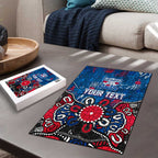 Personalized Western Bulldogs 100 Years Anniversary Puzzle Aboriginal Dot Painting Graffiti Style