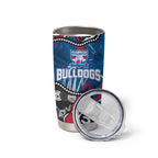 Personalized Western Bulldogs 100 Years Anniversary Tumbler Cup Aboriginal Dot Painting Graffiti Style