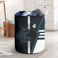 Carlton Blues Laundry Basket Modern Geometric Sports Graphic Style