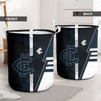 Carlton Blues Laundry Basket Modern Geometric Sports Graphic Style