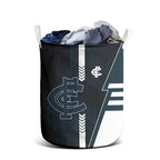 Carlton Blues Laundry Basket Modern Geometric Sports Graphic Style