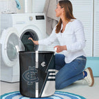 Carlton Blues Laundry Basket Modern Geometric Sports Graphic Style