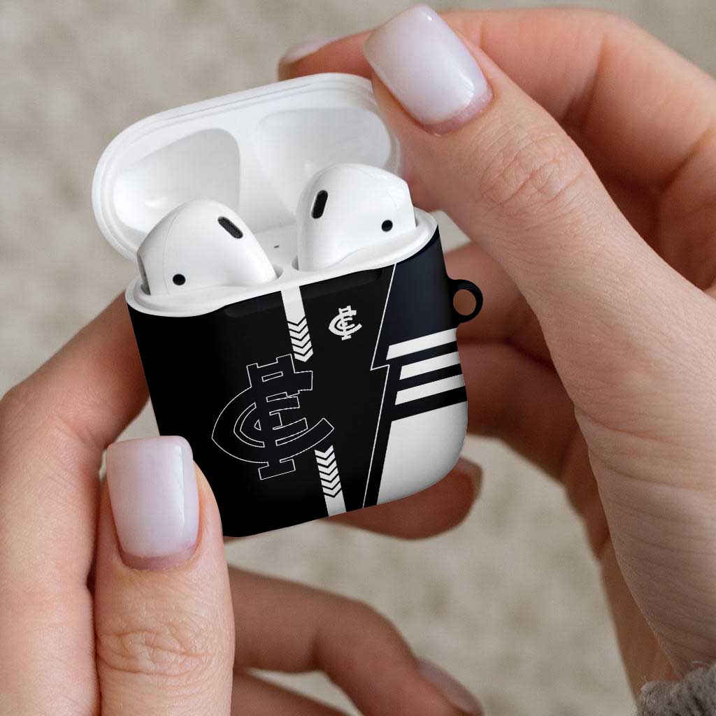 Carlton Blues AirPods Case Modern Geometric Sports Graphic Style