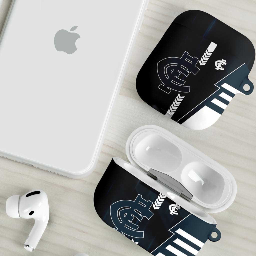 Carlton Blues AirPods Case Modern Geometric Sports Graphic Style