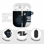 Carlton Blues AirPods Case Modern Geometric Sports Graphic Style