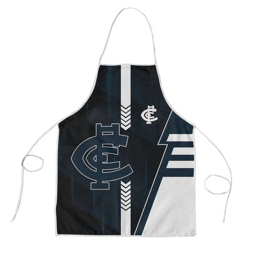 Carlton Blues Apron Modern Geometric Sports Graphic Style
