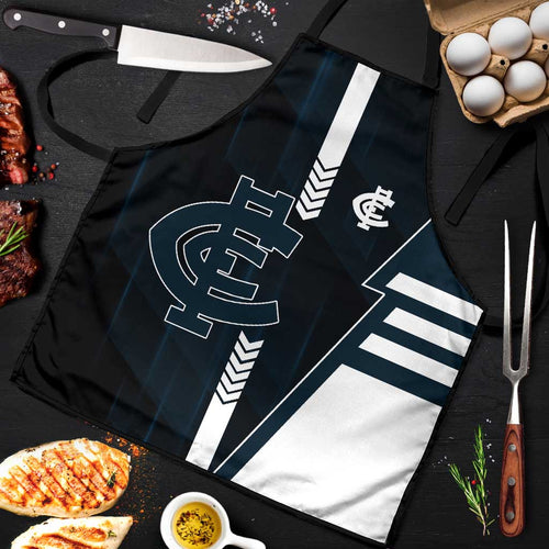 Carlton Blues Apron Modern Geometric Sports Graphic Style