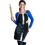 Carlton Blues Apron Modern Geometric Sports Graphic Style