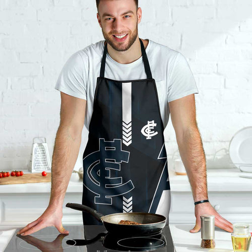 Carlton Blues Apron Modern Geometric Sports Graphic Style