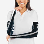 Personalized Carlton Blues Arm Sleeves Modern Geometric Sports Graphic Style