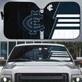 Carlton Blues Auto Sun Shade Modern Geometric Sports Graphic Style