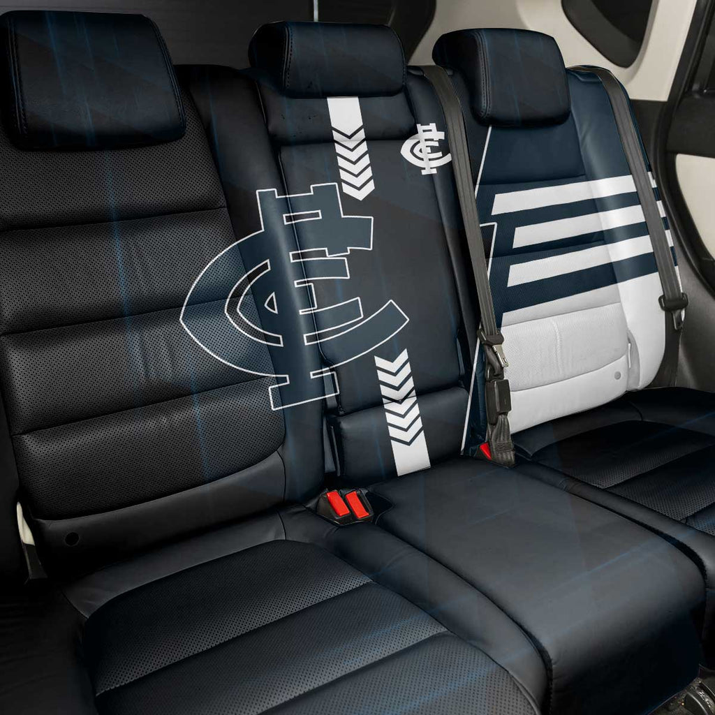 Carlton Blues Back Car Seat Cover Modern Geometric Sports Graphic Style