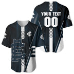 Personalized Carlton Blues Baseball Jersey Modern Geometric Sports Graphic Style