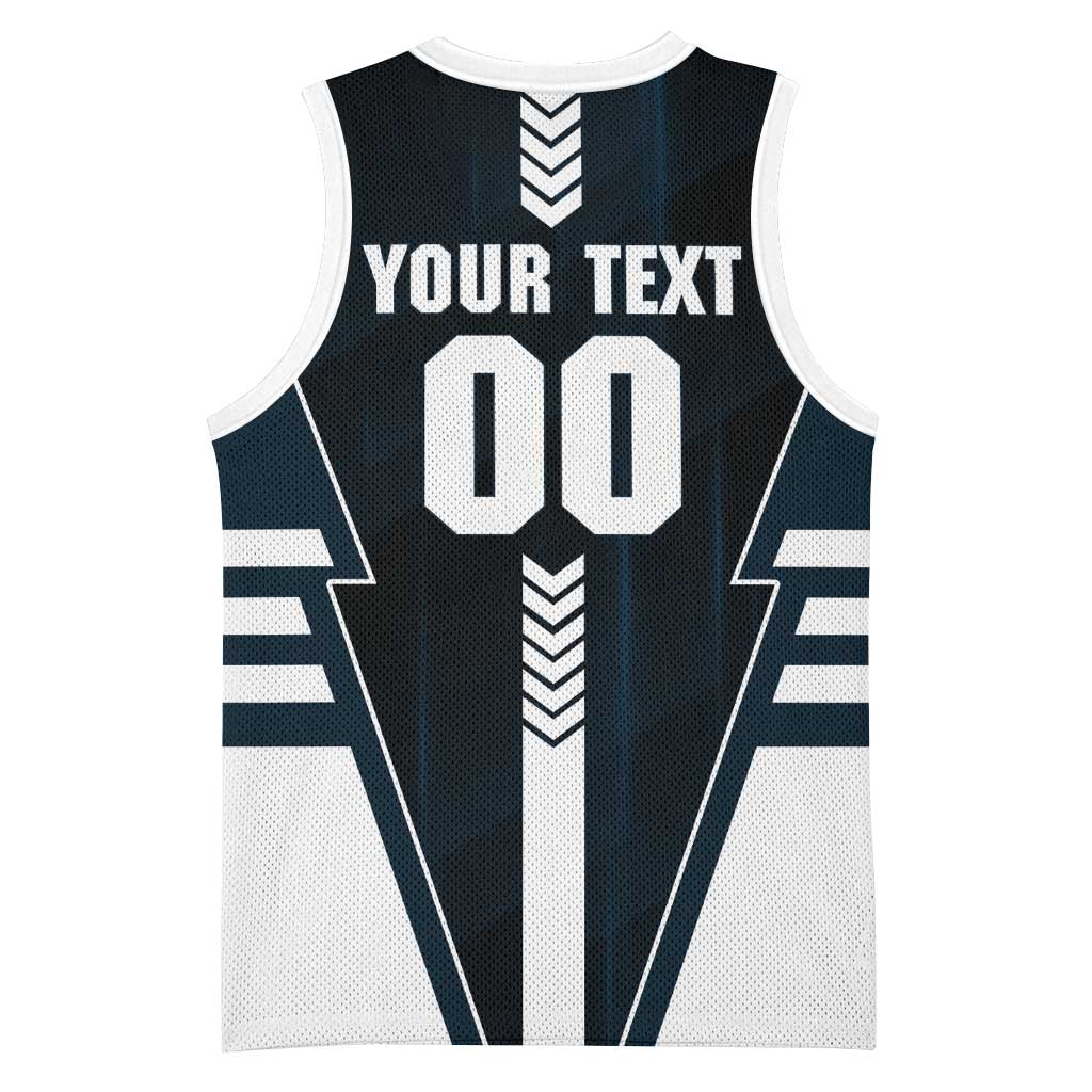 Personalized Carlton Blues Basketball Jersey Modern Geometric Sports Graphic Style
