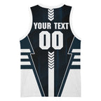 Personalized Carlton Blues Basketball Jersey Modern Geometric Sports Graphic Style