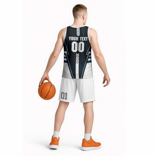 Personalized Carlton Blues Basketball Jersey Modern Geometric Sports Graphic Style