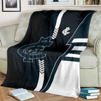 Carlton Blues Blanket Modern Geometric Sports Graphic Style