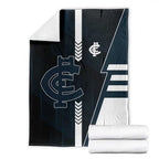 Carlton Blues Blanket Modern Geometric Sports Graphic Style