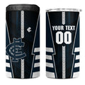 Personalized Carlton Blues 4 in 1 Can Cooler Tumbler Modern Geometric Sports Graphic Style