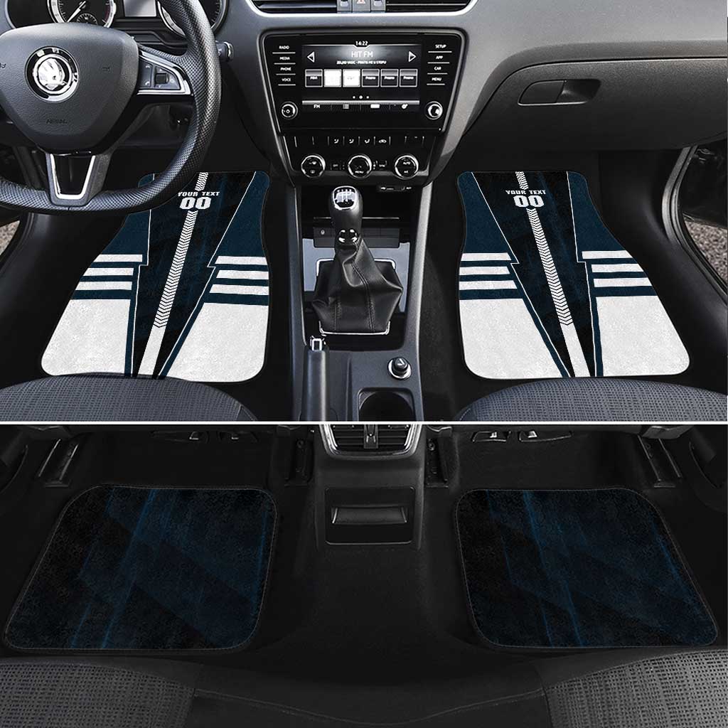 Personalized Carlton Blues Car Mats Modern Geometric Sports Graphic Style