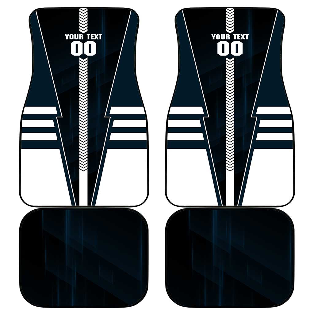 Personalized Carlton Blues Car Mats Modern Geometric Sports Graphic Style
