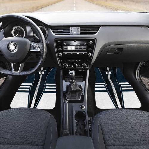 Personalized Carlton Blues Car Mats Modern Geometric Sports Graphic Style