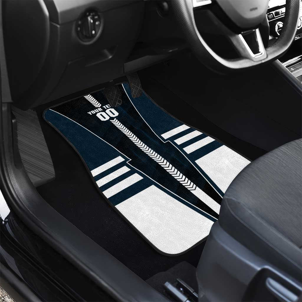 Personalized Carlton Blues Car Mats Modern Geometric Sports Graphic Style