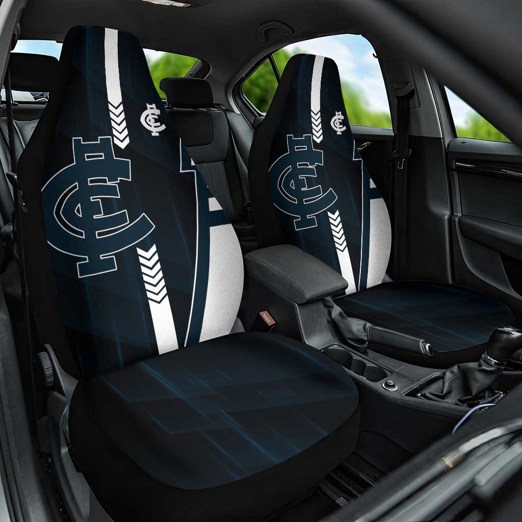 Carlton Blues Car Seat Cover Modern Geometric Sports Graphic Style