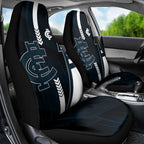Carlton Blues Car Seat Cover Modern Geometric Sports Graphic Style