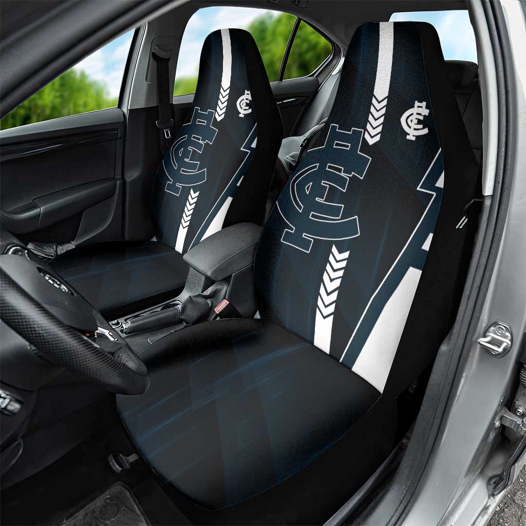 Carlton Blues Car Seat Cover Modern Geometric Sports Graphic Style