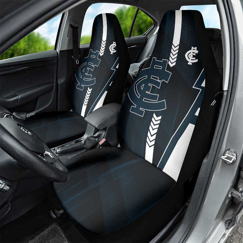 Carlton Blues Car Seat Cover Modern Geometric Sports Graphic Style