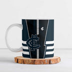 Personalized Carlton Blues Ceramic Mug Modern Geometric Sports Graphic Style