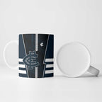 Personalized Carlton Blues Ceramic Mug Modern Geometric Sports Graphic Style