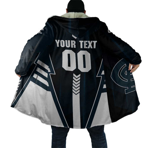 Personalized Carlton Blues Cloak Modern Geometric Sports Graphic Style