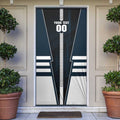 Personalized Carlton Blues Door Cover Modern Geometric Sports Graphic Style