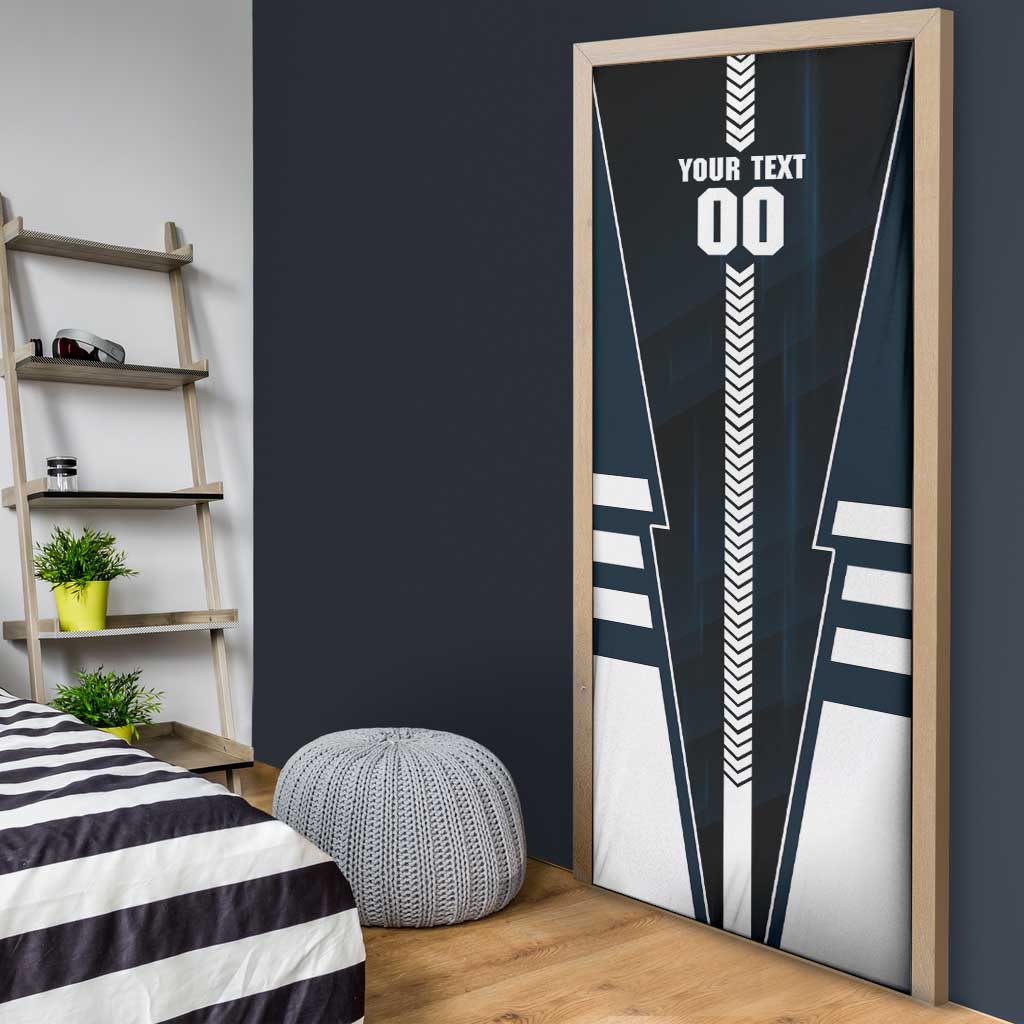Personalized Carlton Blues Door Cover Modern Geometric Sports Graphic Style