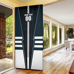 Personalized Carlton Blues Door Cover Modern Geometric Sports Graphic Style