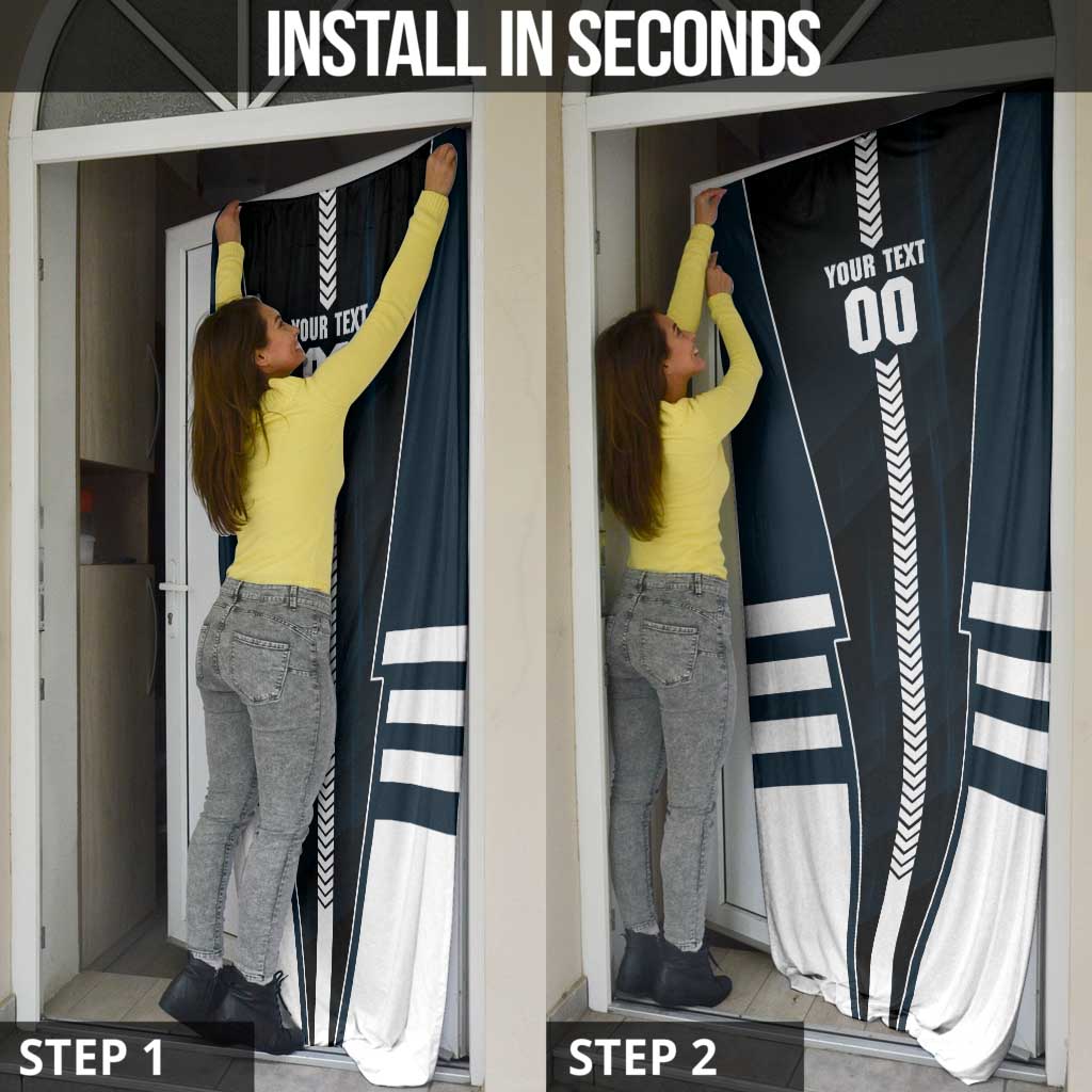 Personalized Carlton Blues Door Cover Modern Geometric Sports Graphic Style