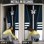 Personalized Carlton Blues Door Cover Modern Geometric Sports Graphic Style