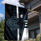 Carlton Blues Garden Flag Modern Geometric Sports Graphic Style
