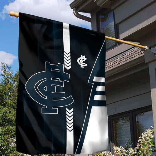 Carlton Blues Garden Flag Modern Geometric Sports Graphic Style