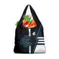 Carlton Blues Grocery Bag Modern Geometric Sports Graphic Style