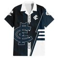Personalized Carlton Blues Hawaiian Shirt Modern Geometric Sports Graphic Style