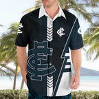 Personalized Carlton Blues Hawaiian Shirt Modern Geometric Sports Graphic Style