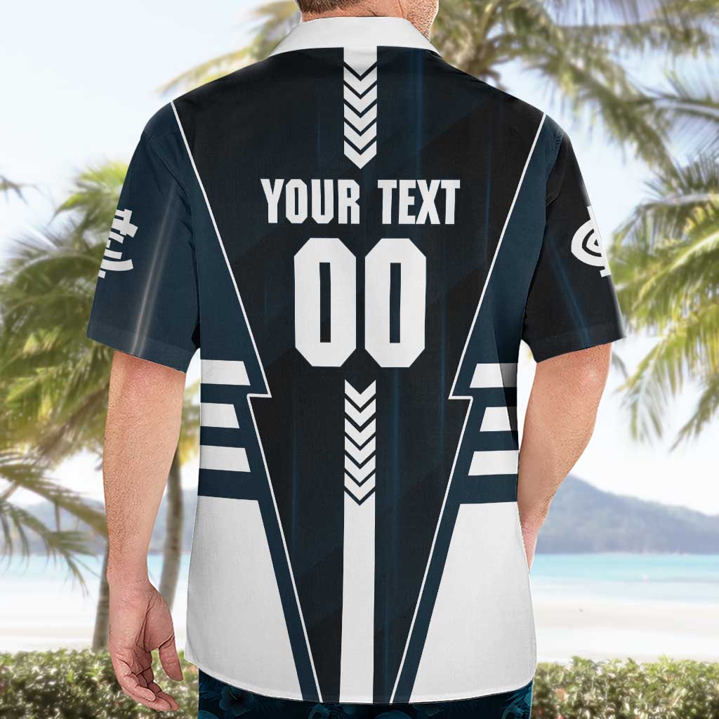 Personalized Carlton Blues Hawaiian Shirt Modern Geometric Sports Graphic Style