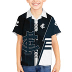 Personalized Carlton Blues Hawaiian Shirt Modern Geometric Sports Graphic Style