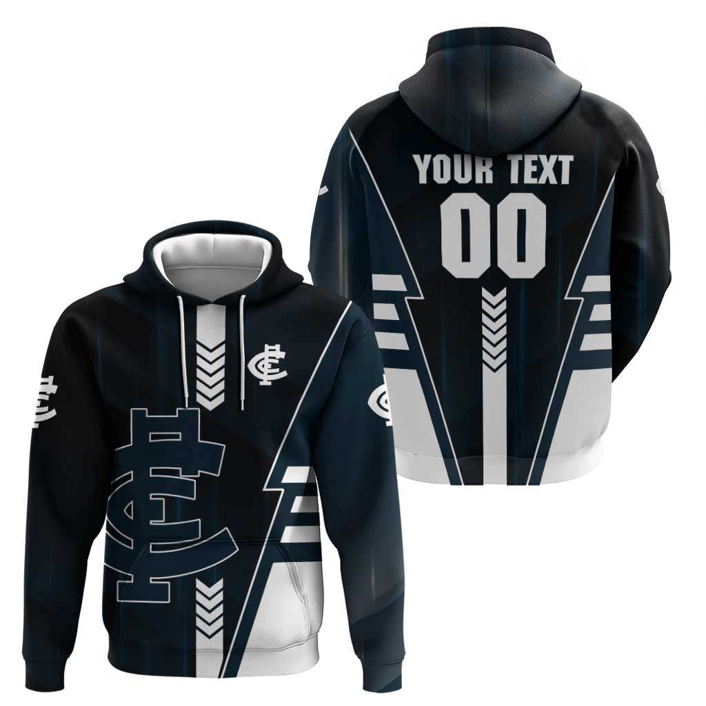 Personalized Carlton Blues Hoodie Modern Geometric Sports Graphic Style